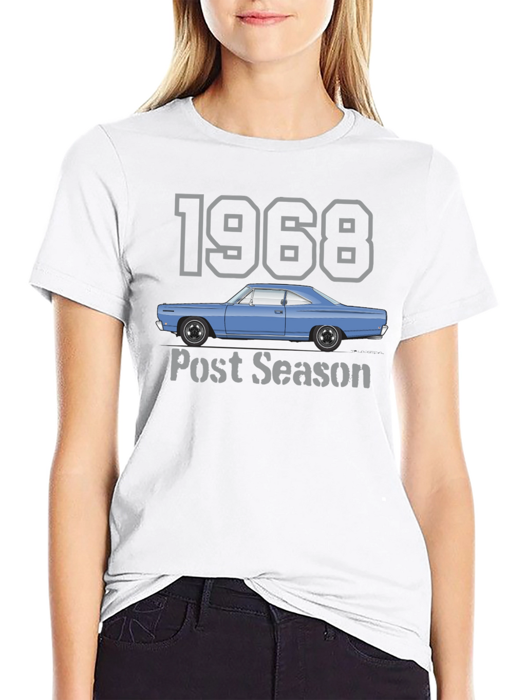 1968 Car Post Season Black T-Shirt