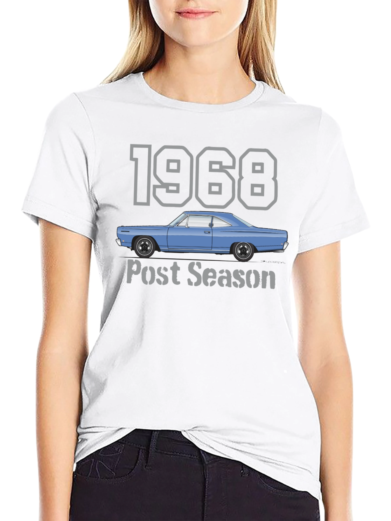 1968 Car Post Season Black T-Shirt