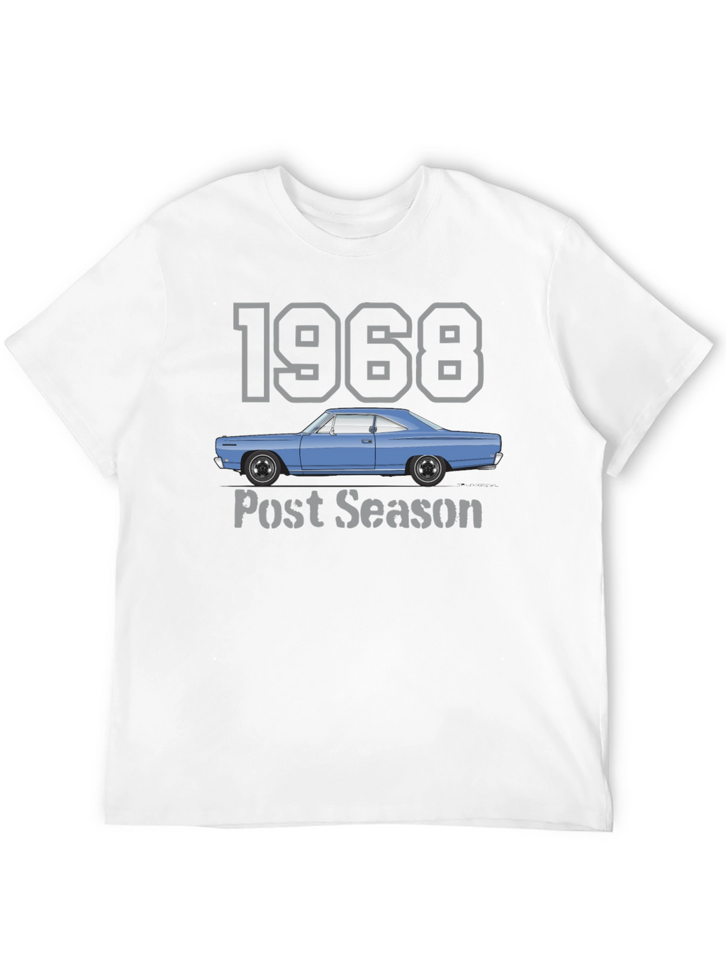 1968 Car Post Season Black T-Shirt