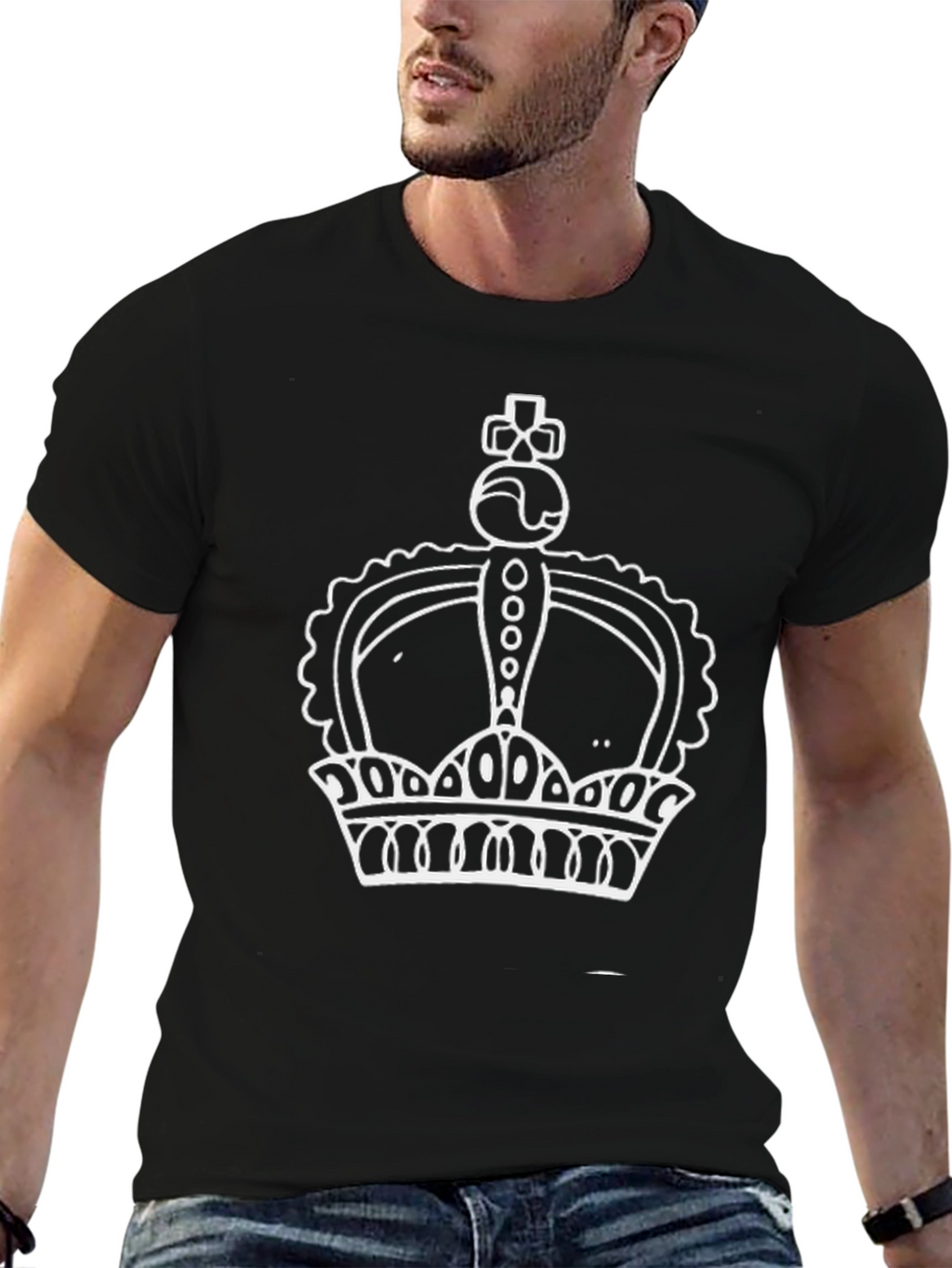 Crown Graphic Tee - Black T-Shirt