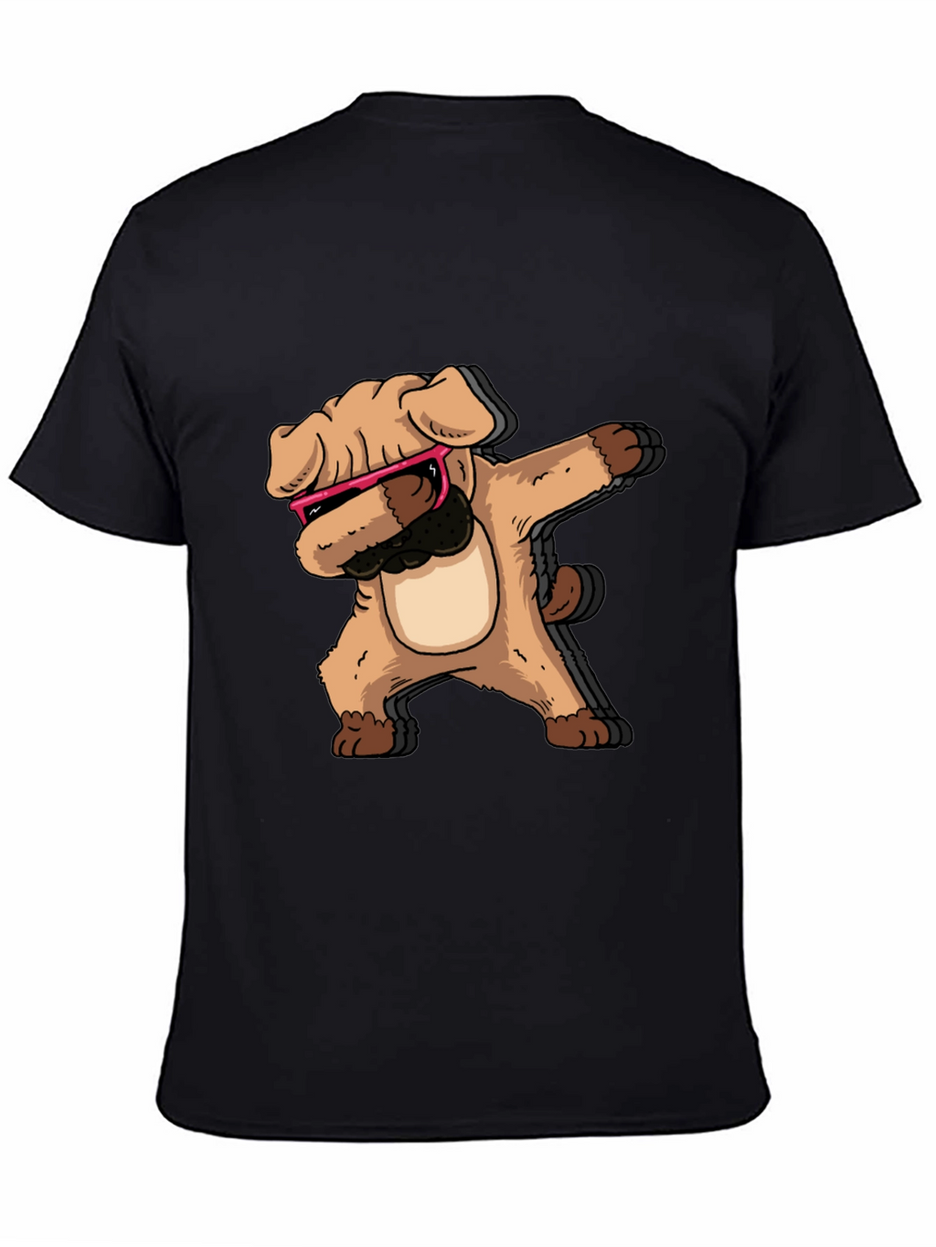Dabbing Dog Graphic Tee - Cool Trendy Black T-Shirt