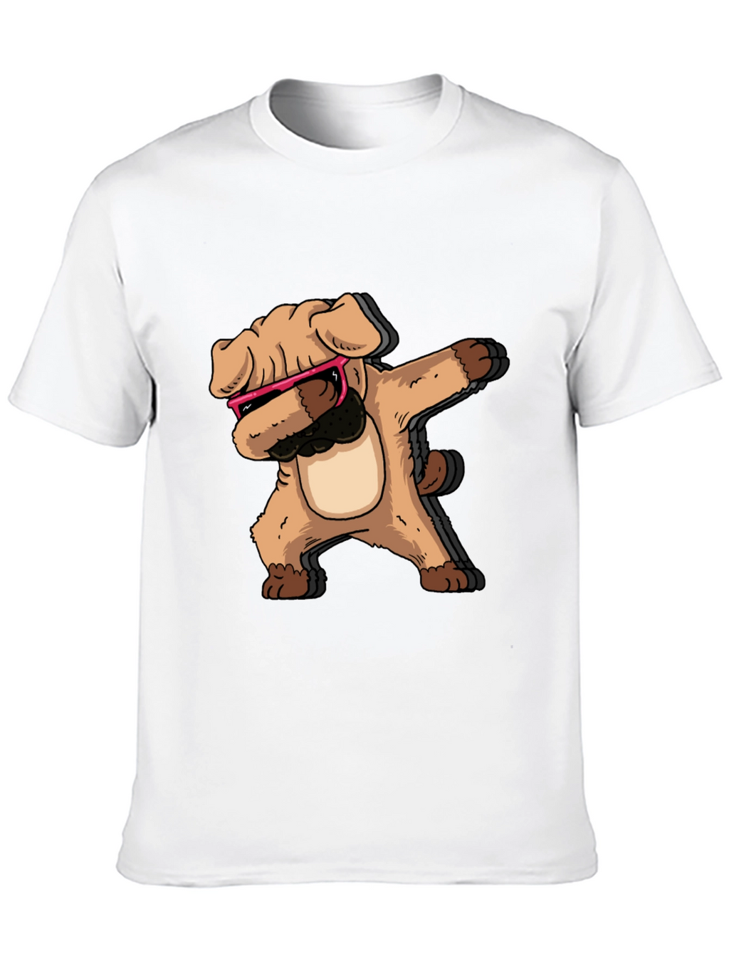 Dabbing Dog Graphic Tee - Cool Trendy Black T-Shirt