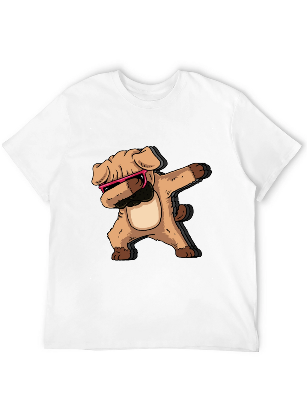 Dabbing Dog Graphic Tee - Cool Trendy Black T-Shirt