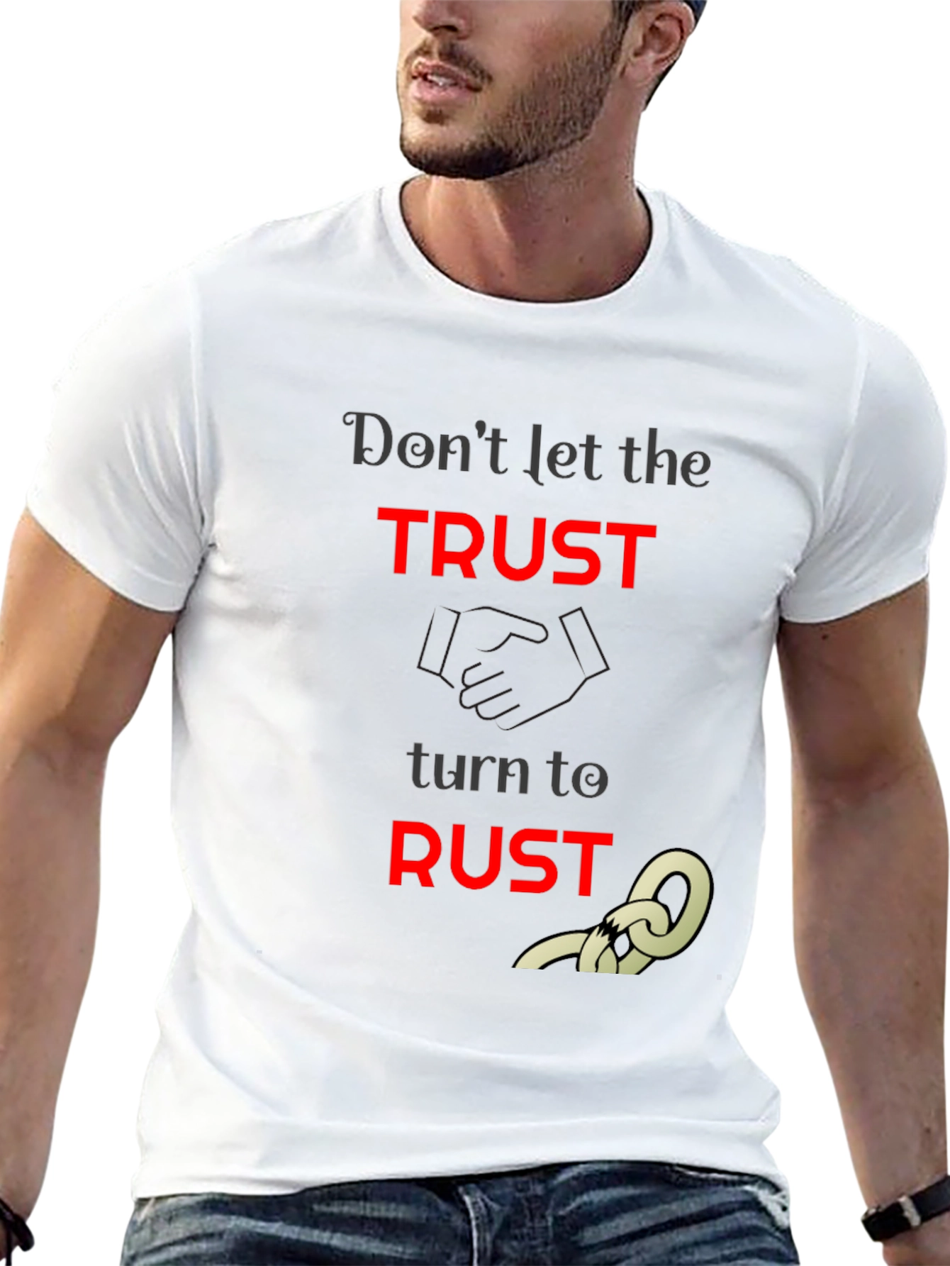 Trust to Rust Graphic T-Shirt - Unisex Black Tee