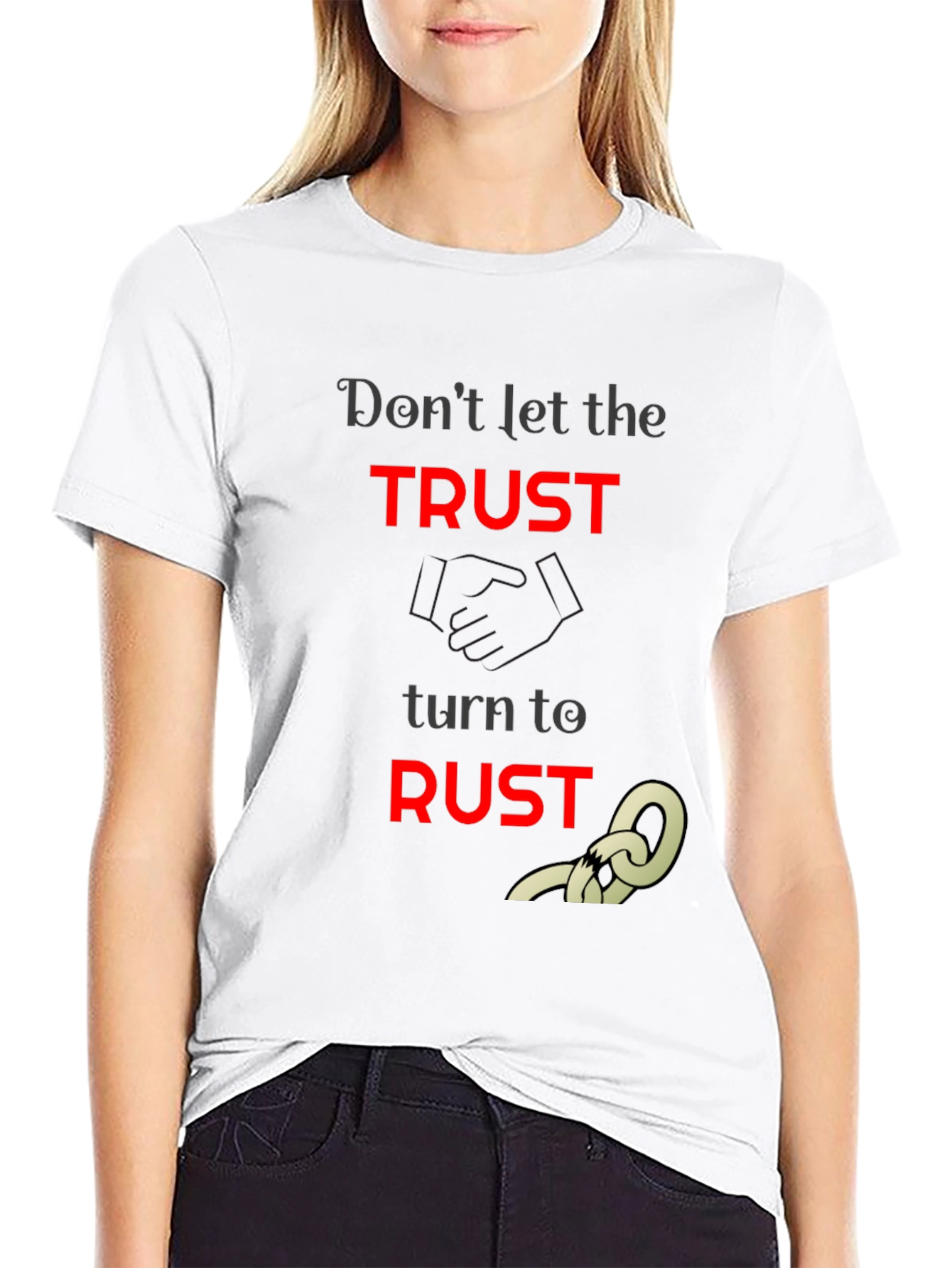 Trust to Rust Graphic T-Shirt - Unisex Black Tee