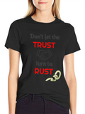 Trust to Rust Graphic T-Shirt - Unisex Black Tee