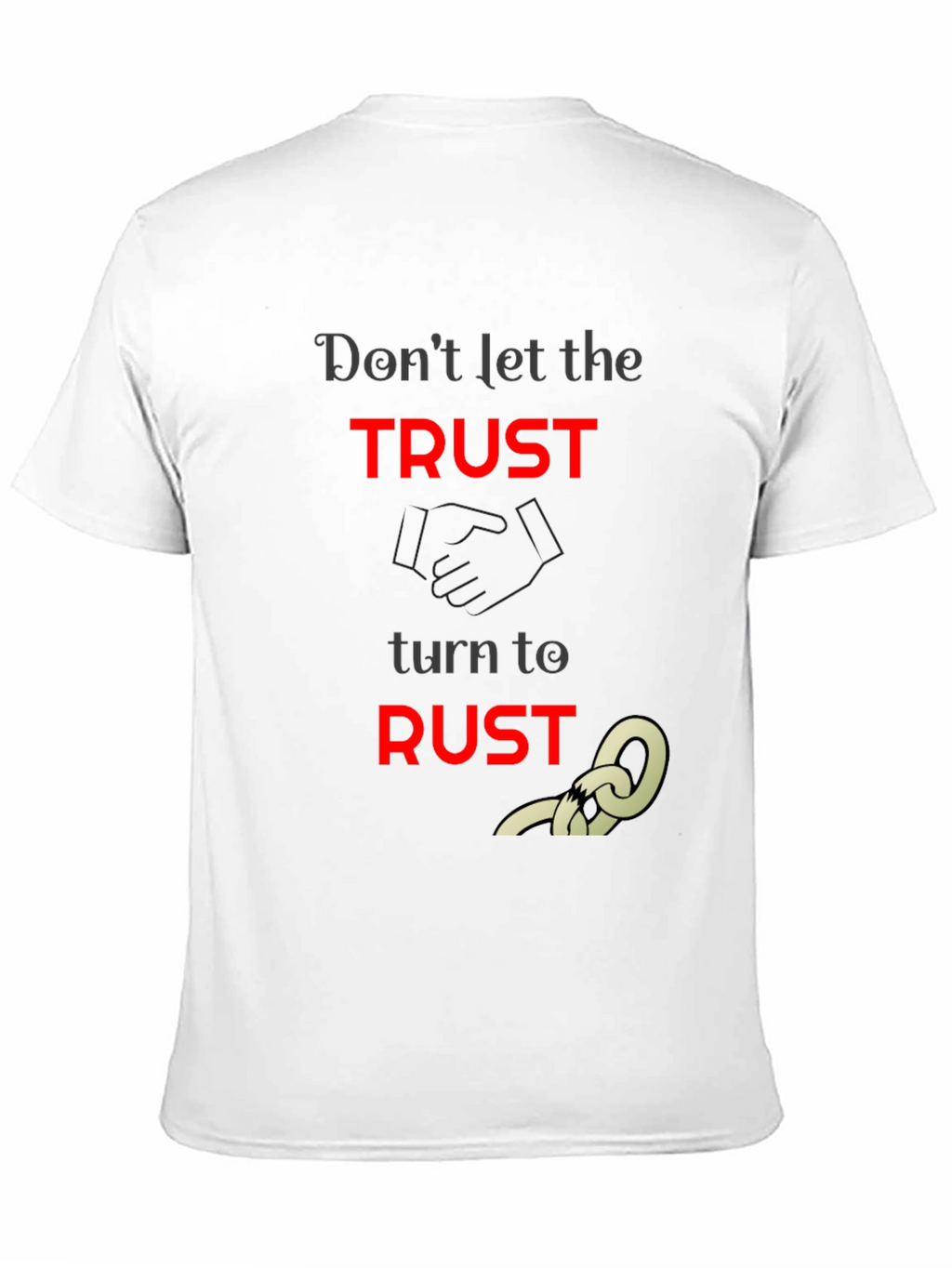 Trust to Rust Graphic T-Shirt - Unisex Black Tee