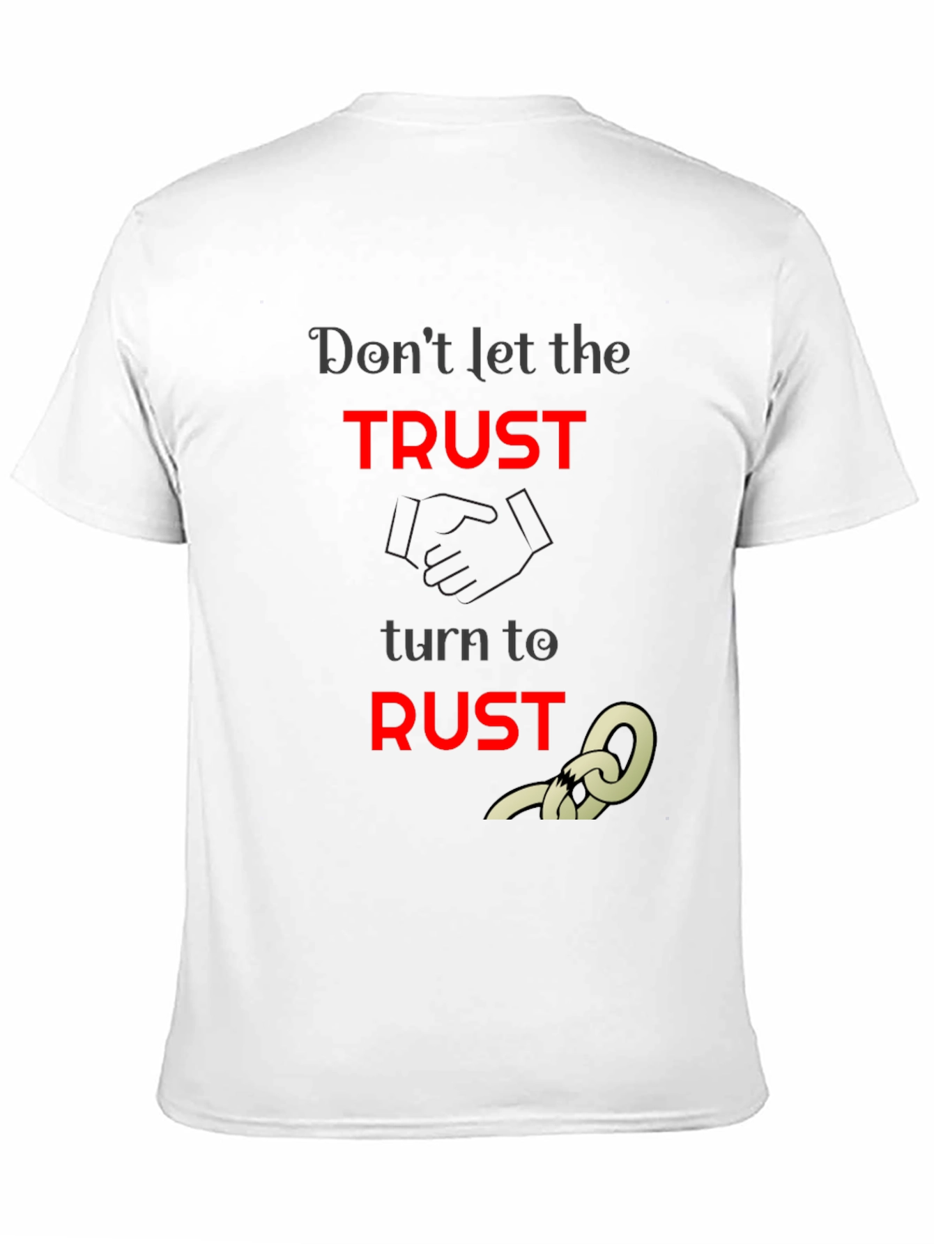 Trust to Rust Graphic T-Shirt - Unisex Black Tee
