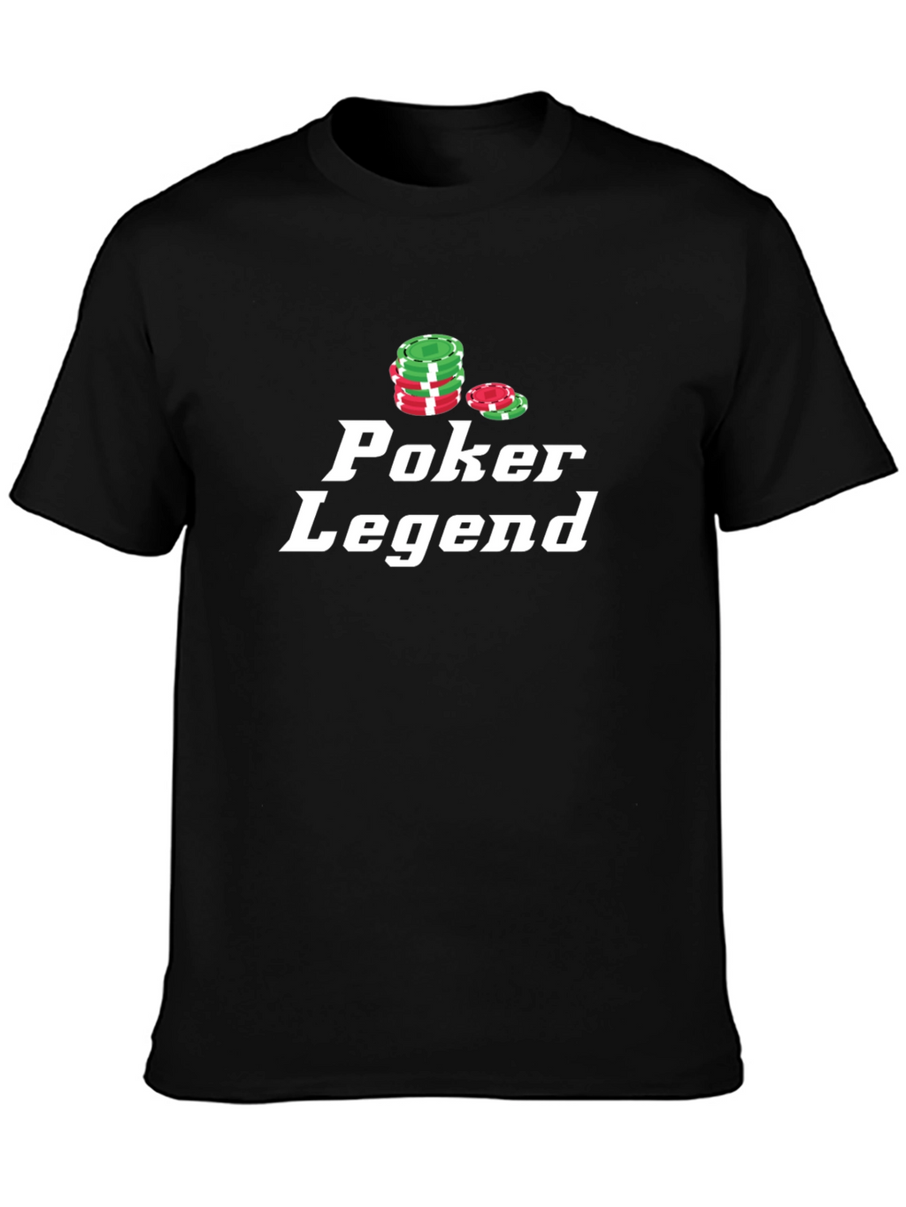 Poker Legend T-Shirt - Black Graphic Tee