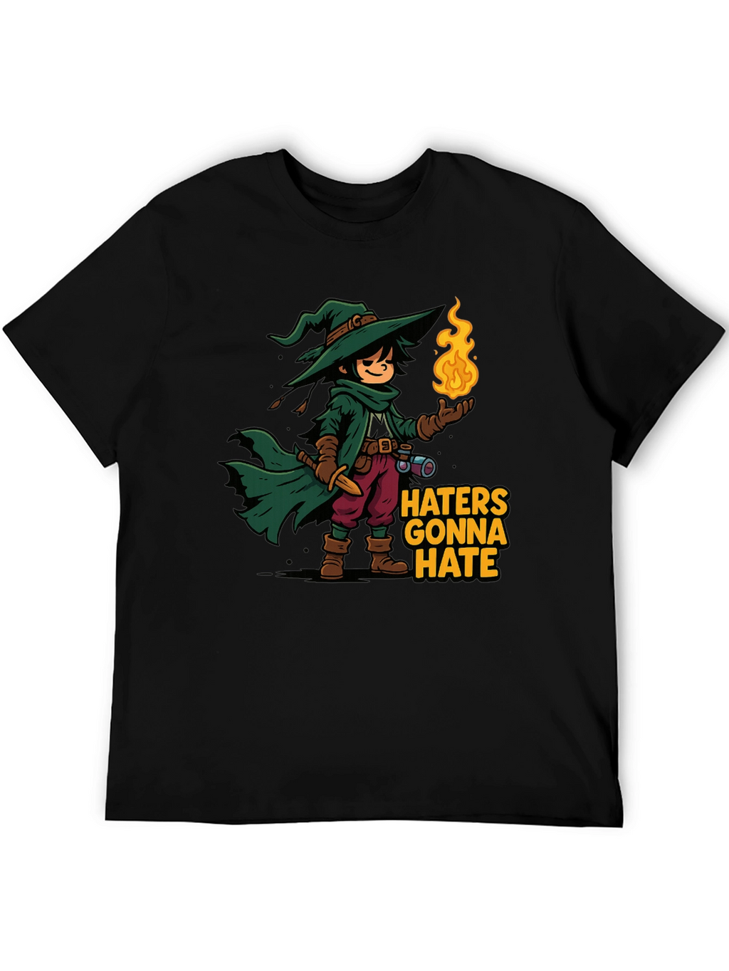 Haters Gonna Hate Wizard Cartoon T-Shirt
