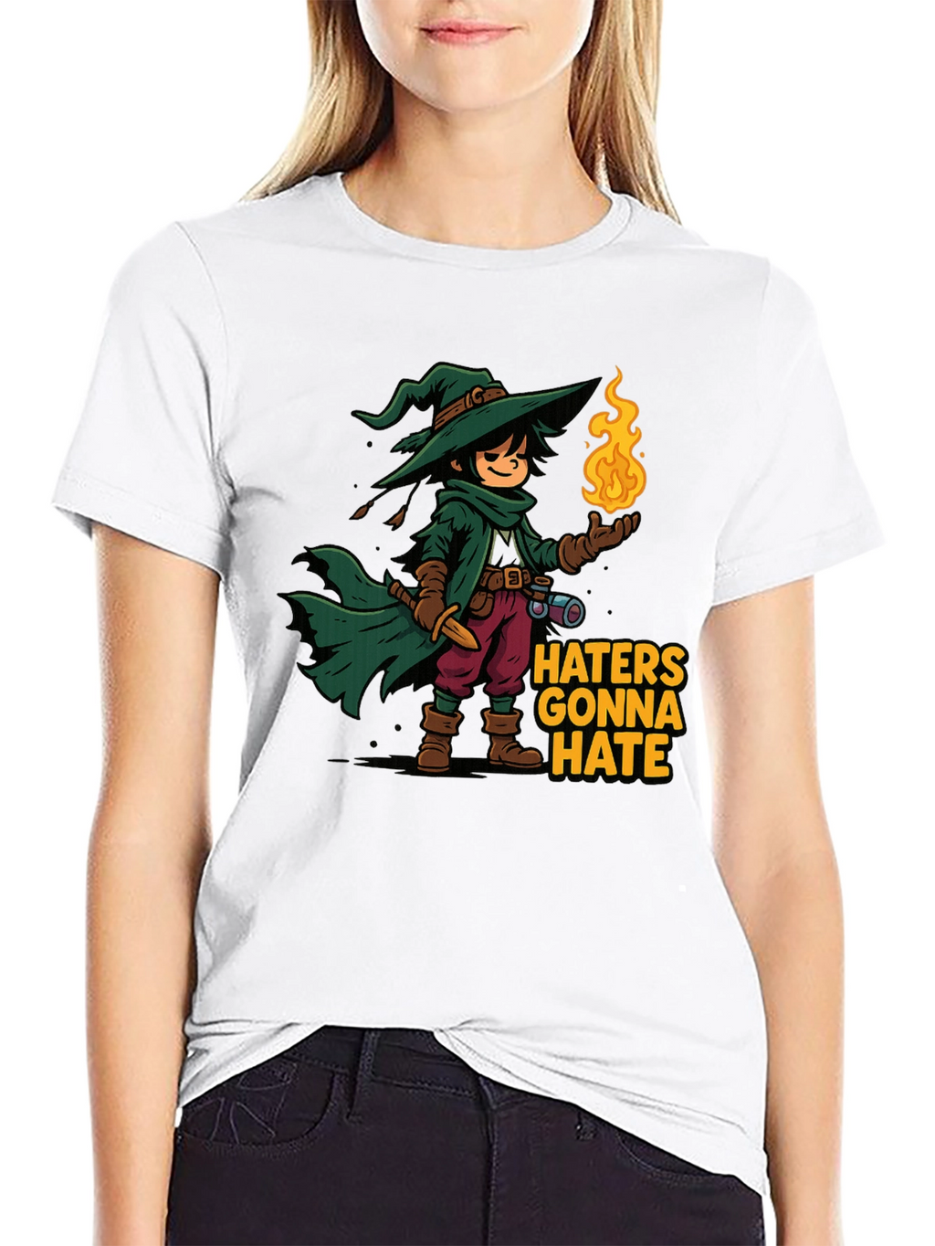 Haters Gonna Hate Wizard Cartoon T-Shirt