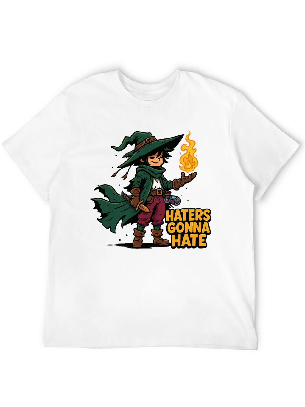Haters Gonna Hate Wizard Cartoon T-Shirt