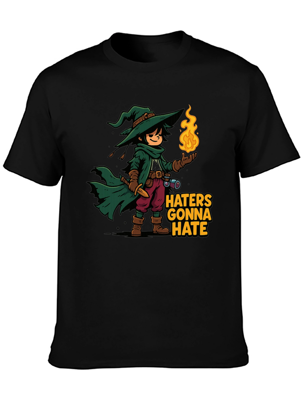 Haters Gonna Hate Wizard Cartoon T-Shirt