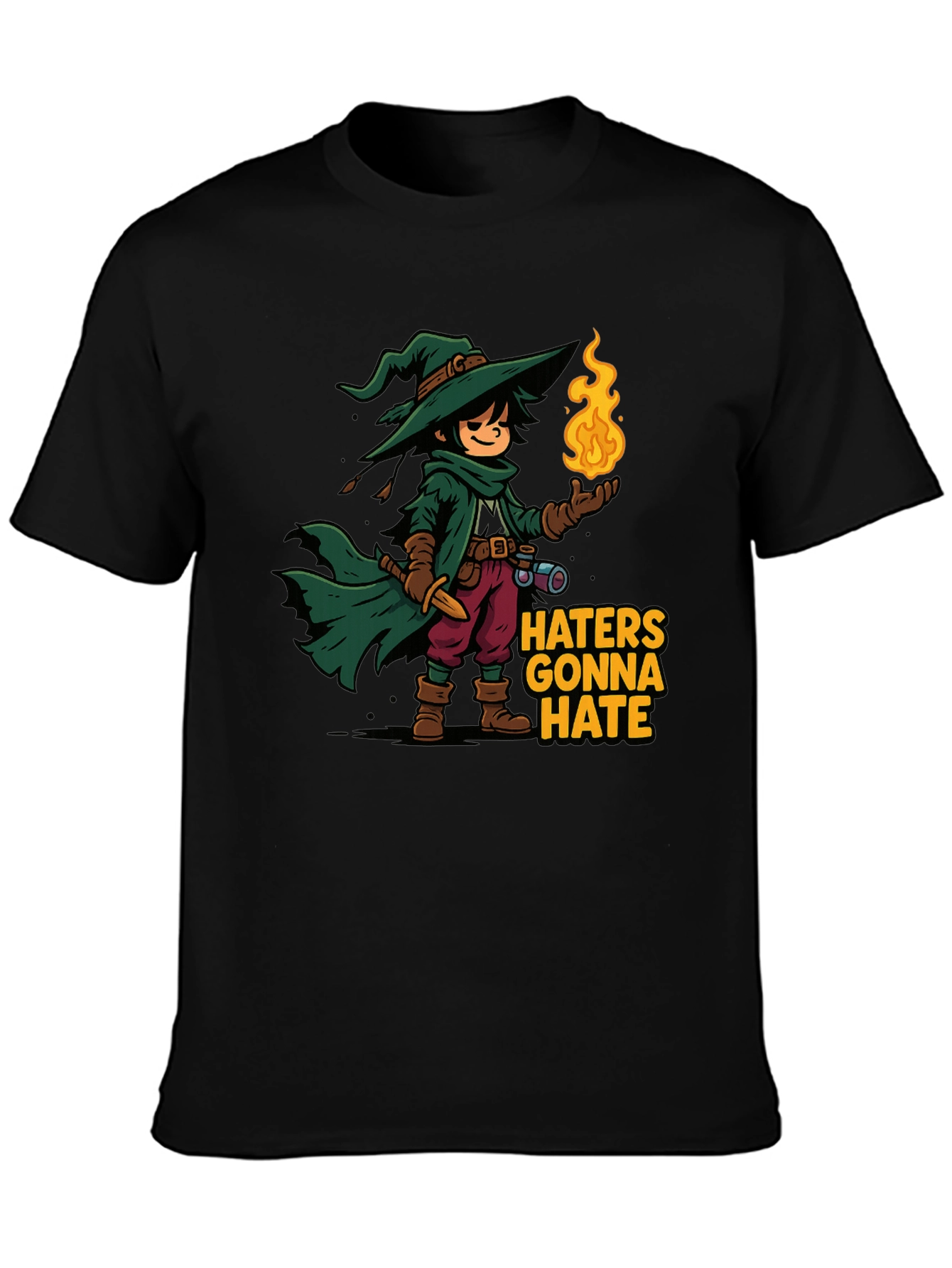 Haters Gonna Hate Wizard Cartoon T-Shirt