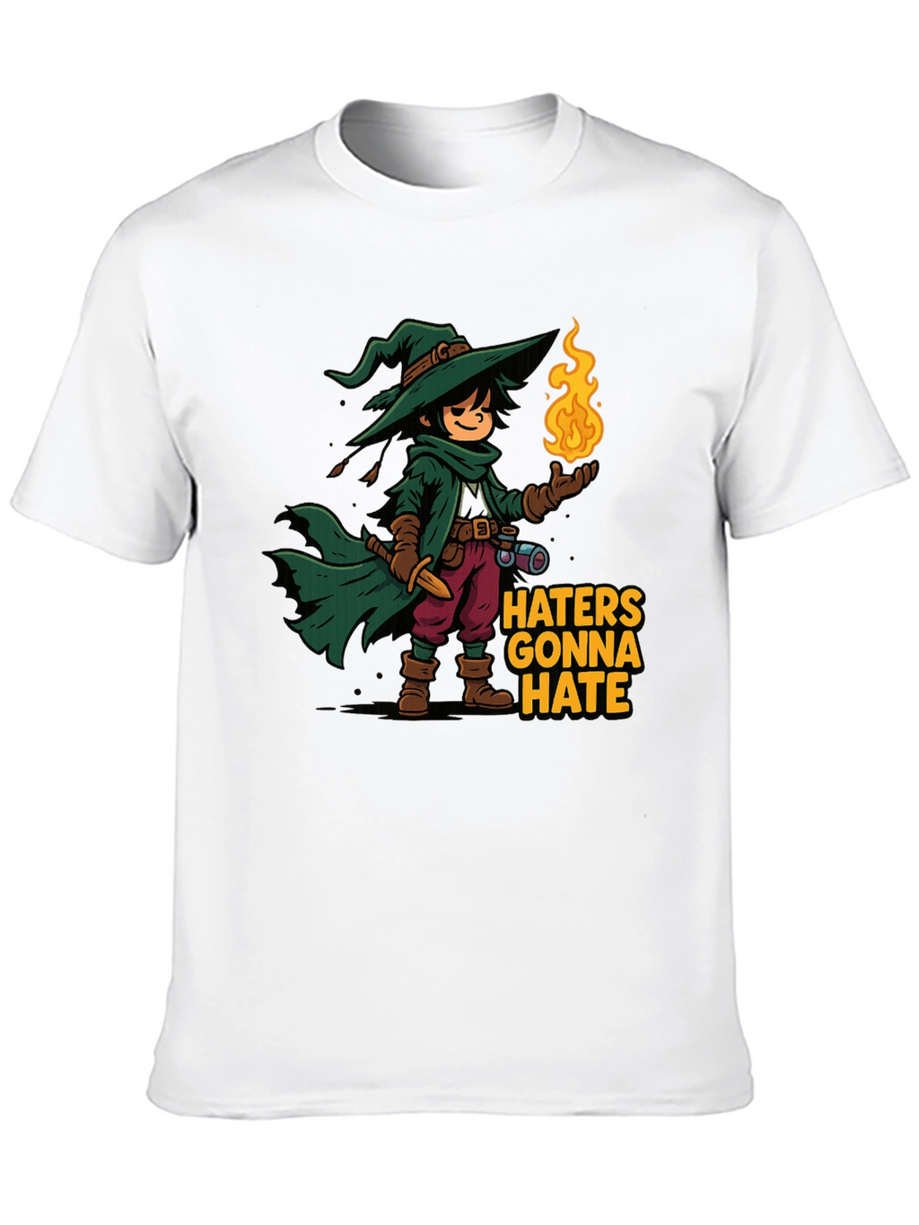 Haters Gonna Hate Wizard Cartoon T-Shirt