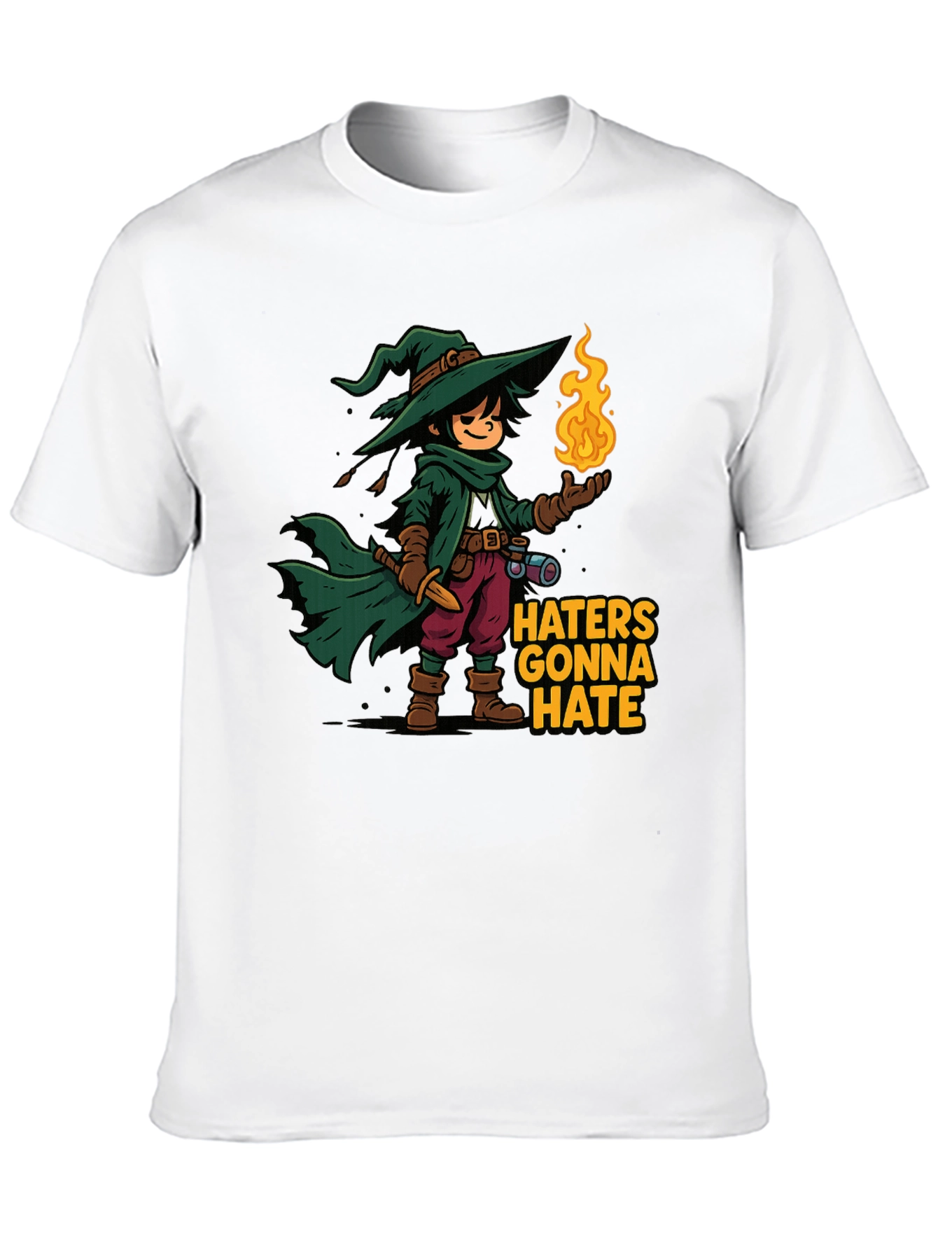 Haters Gonna Hate Wizard Cartoon T-Shirt