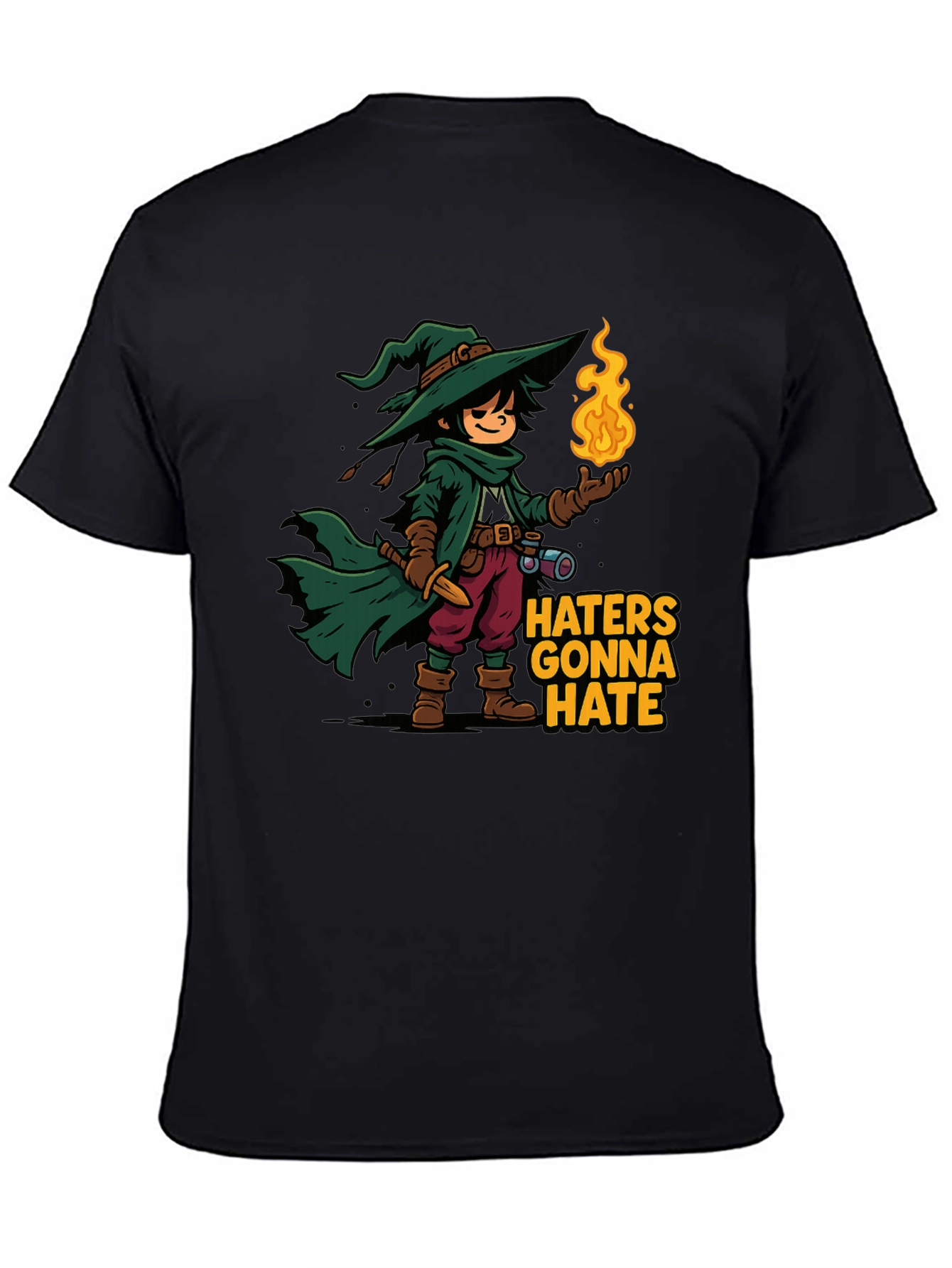 Haters Gonna Hate Wizard Cartoon T-Shirt