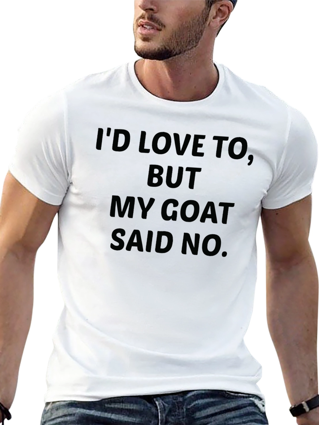 My Goat Said No Black T-Shirt