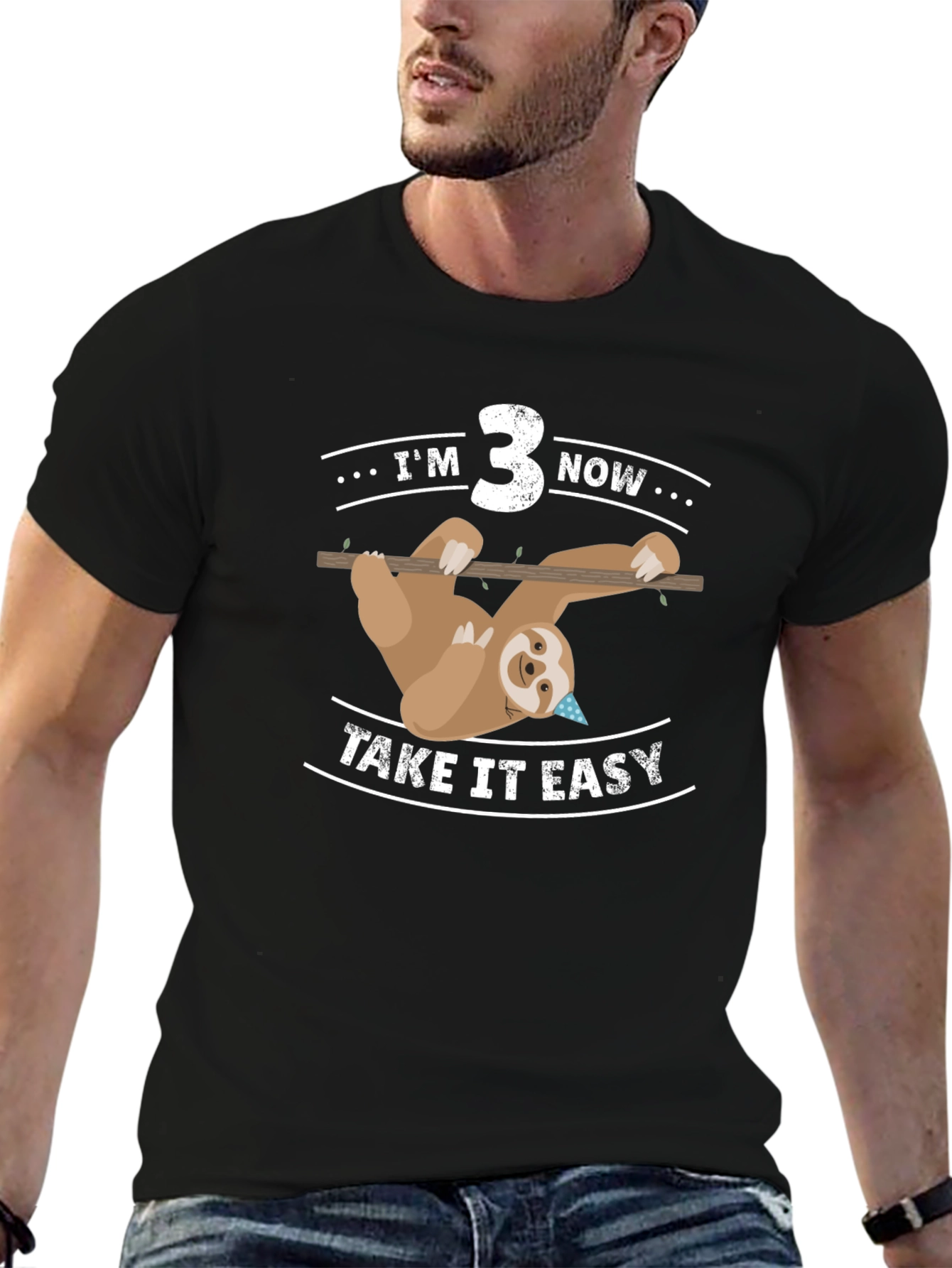 Im 3 Now Sloth Birthday Tee