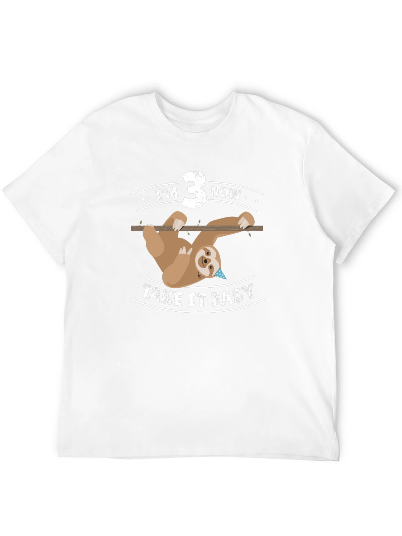 Im 3 Now Sloth Birthday Tee