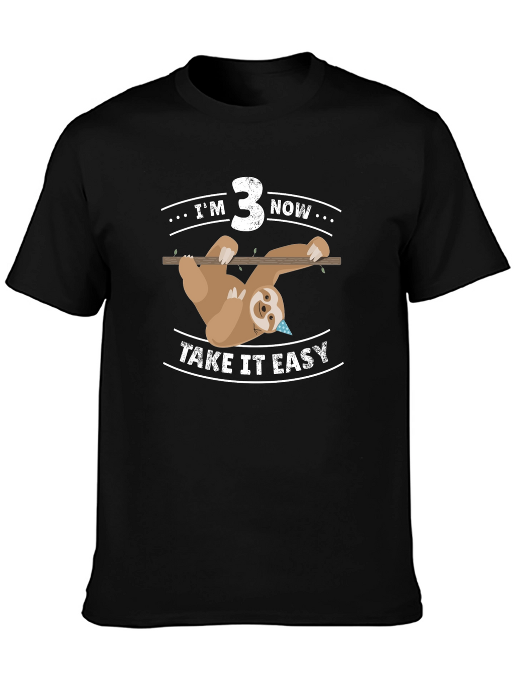 Im 3 Now Sloth Birthday Tee