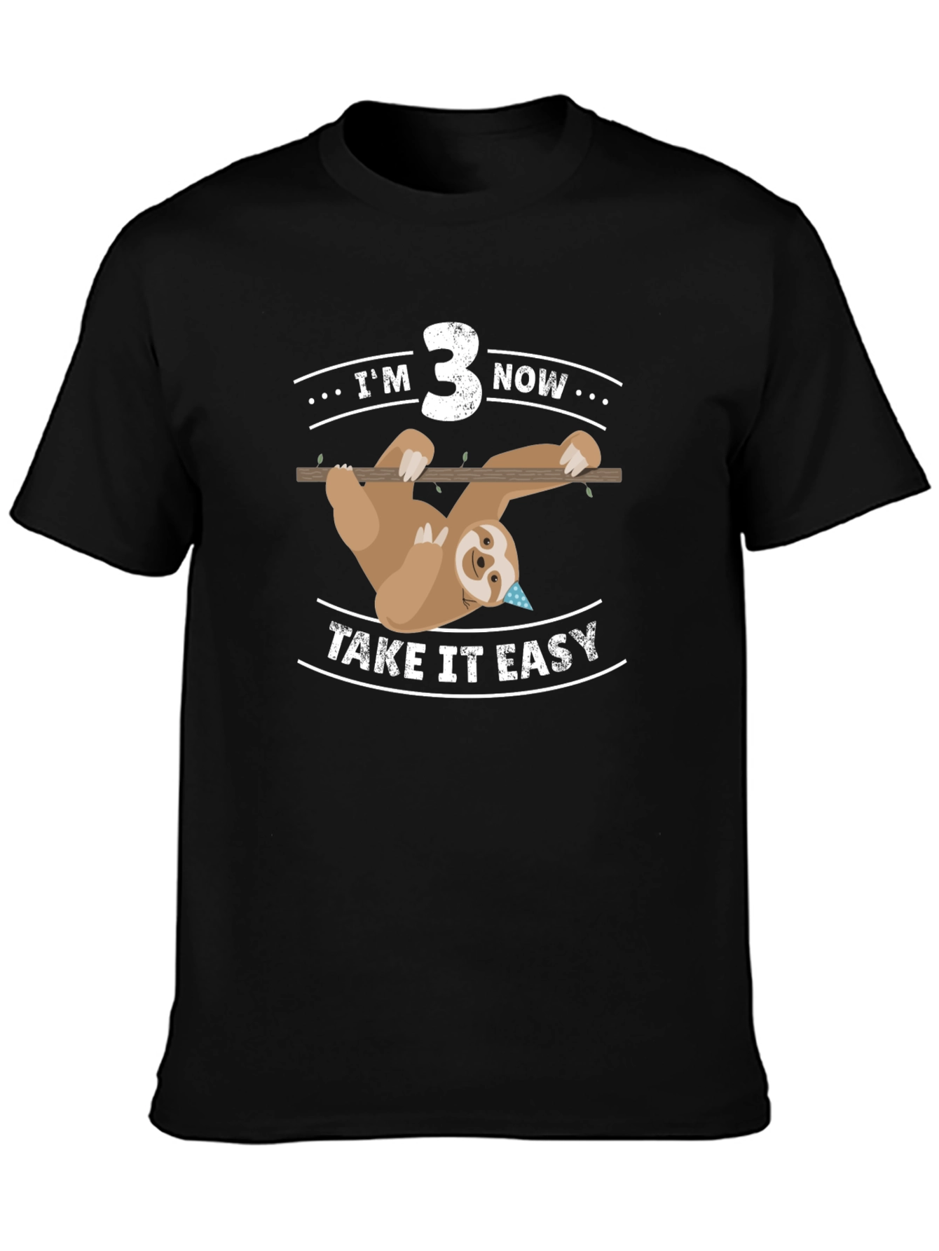 Im 3 Now Sloth Birthday Tee