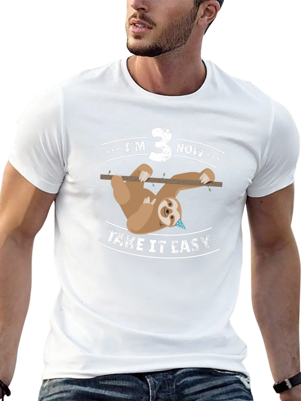 Im 3 Now Sloth Birthday Tee