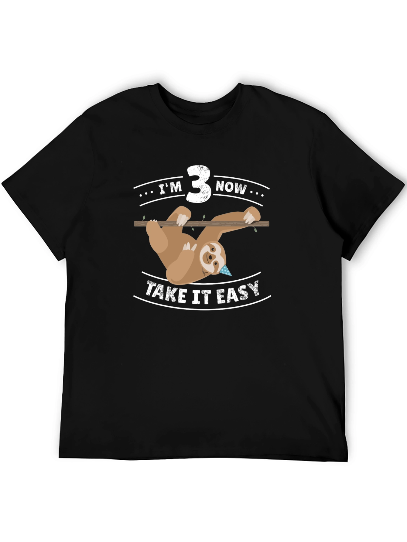 Im 3 Now Sloth Birthday Tee