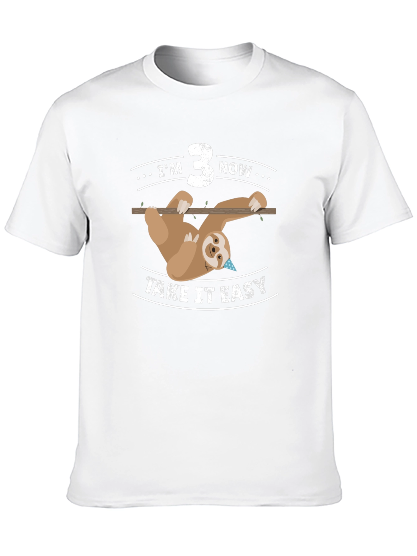 Im 3 Now Sloth Birthday Tee