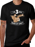 Im 3 Now Sloth Birthday Tee