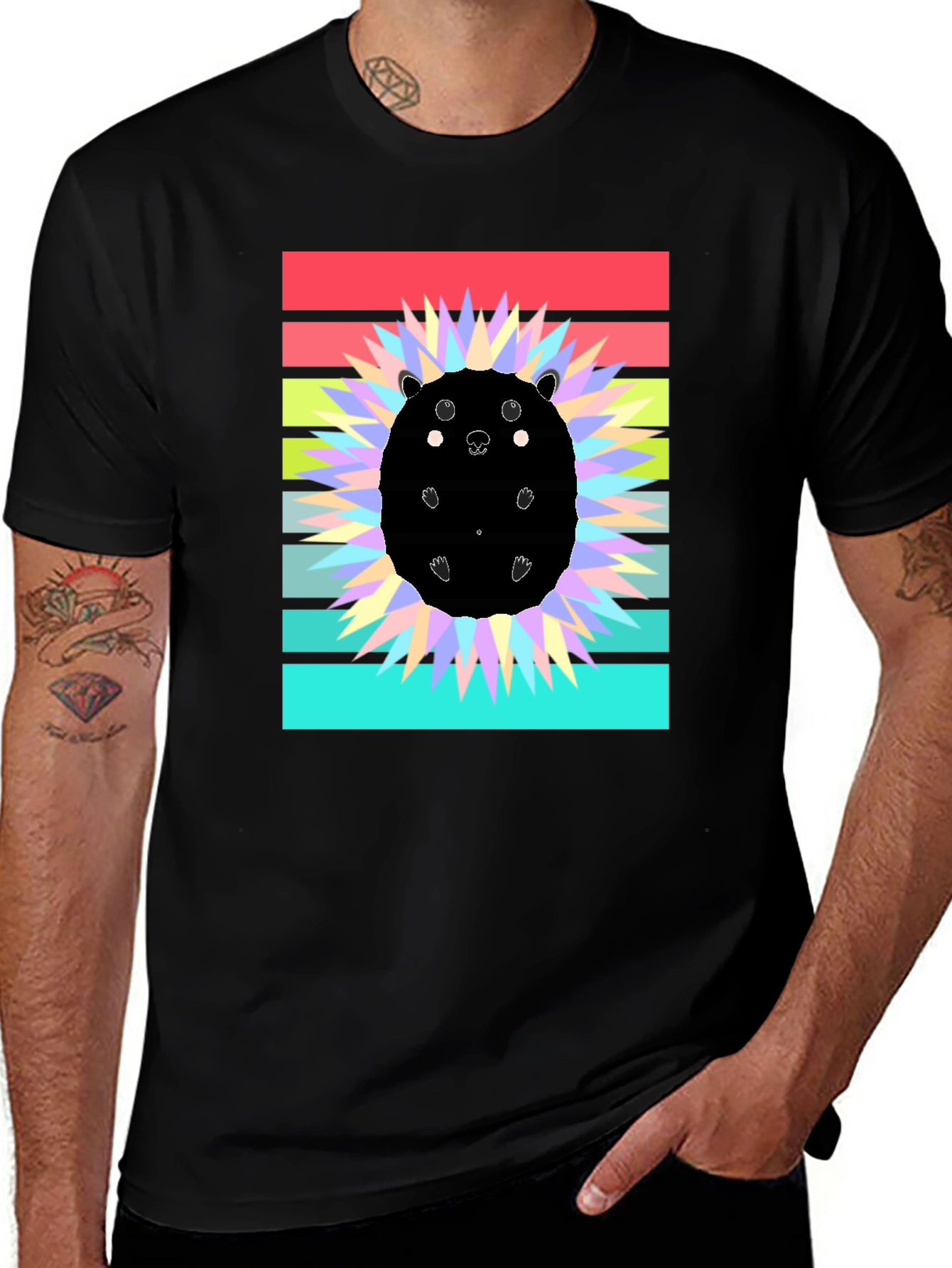 Cute Hedgehog Graphic Tee