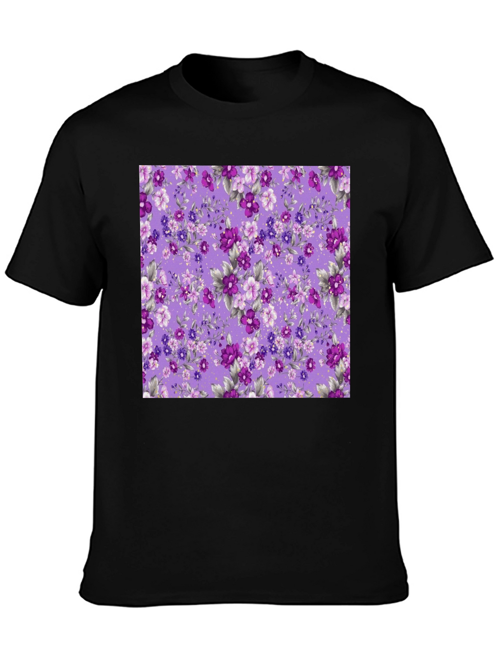 Floral Print Mens T-Shirt