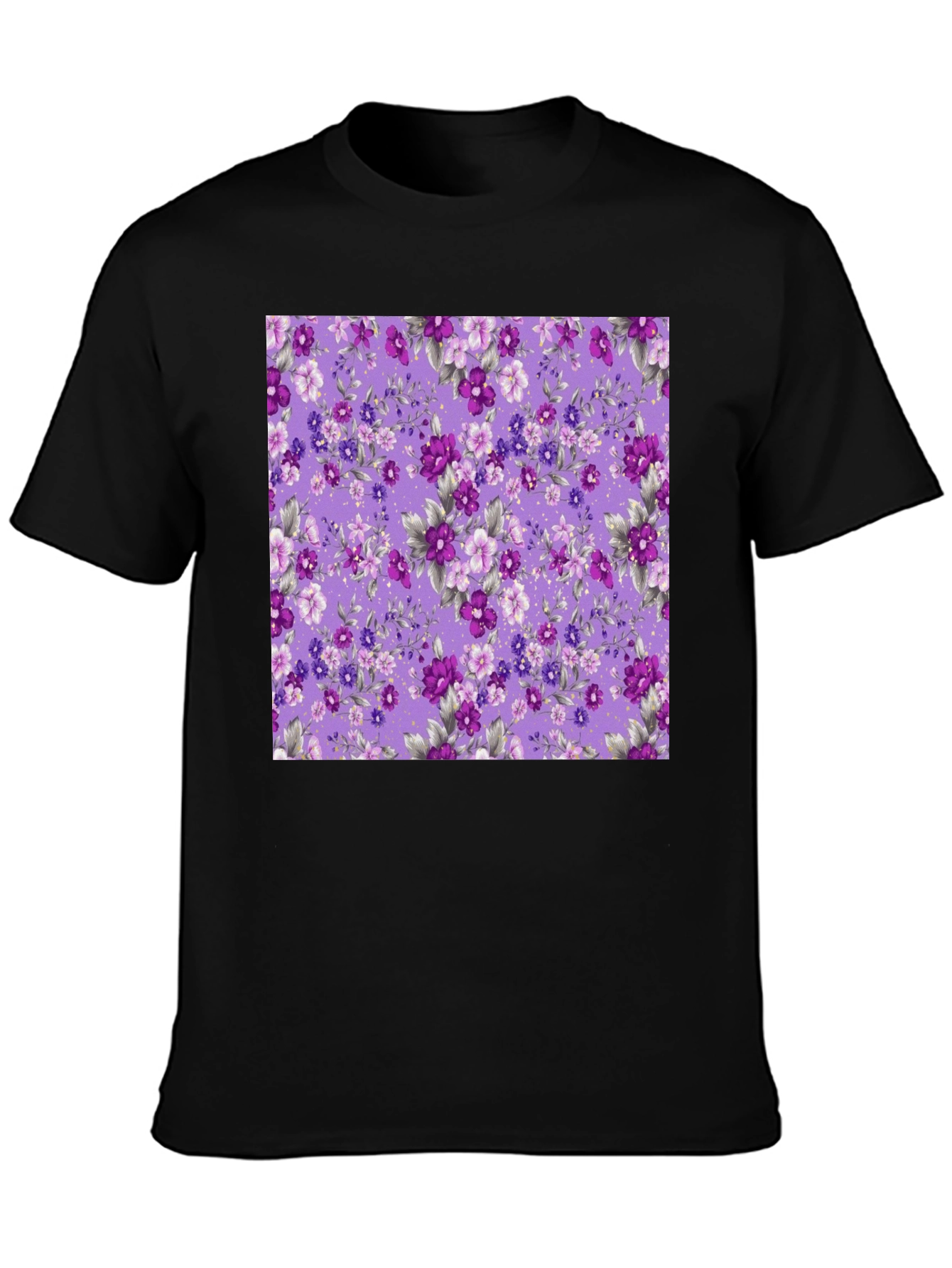 Floral Print Mens T-Shirt