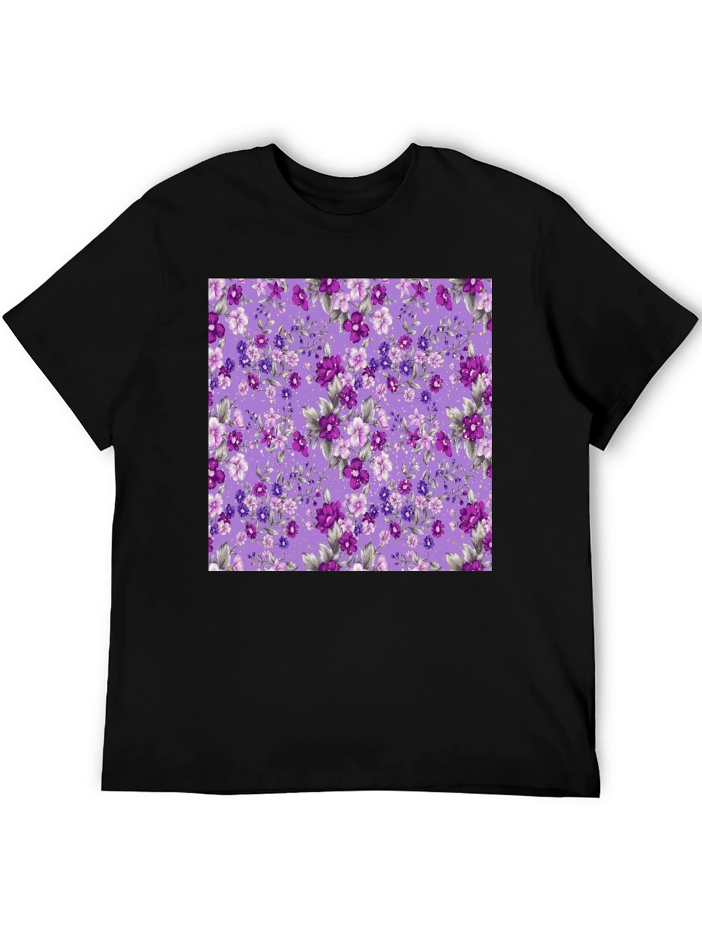 Floral Print Mens T-Shirt