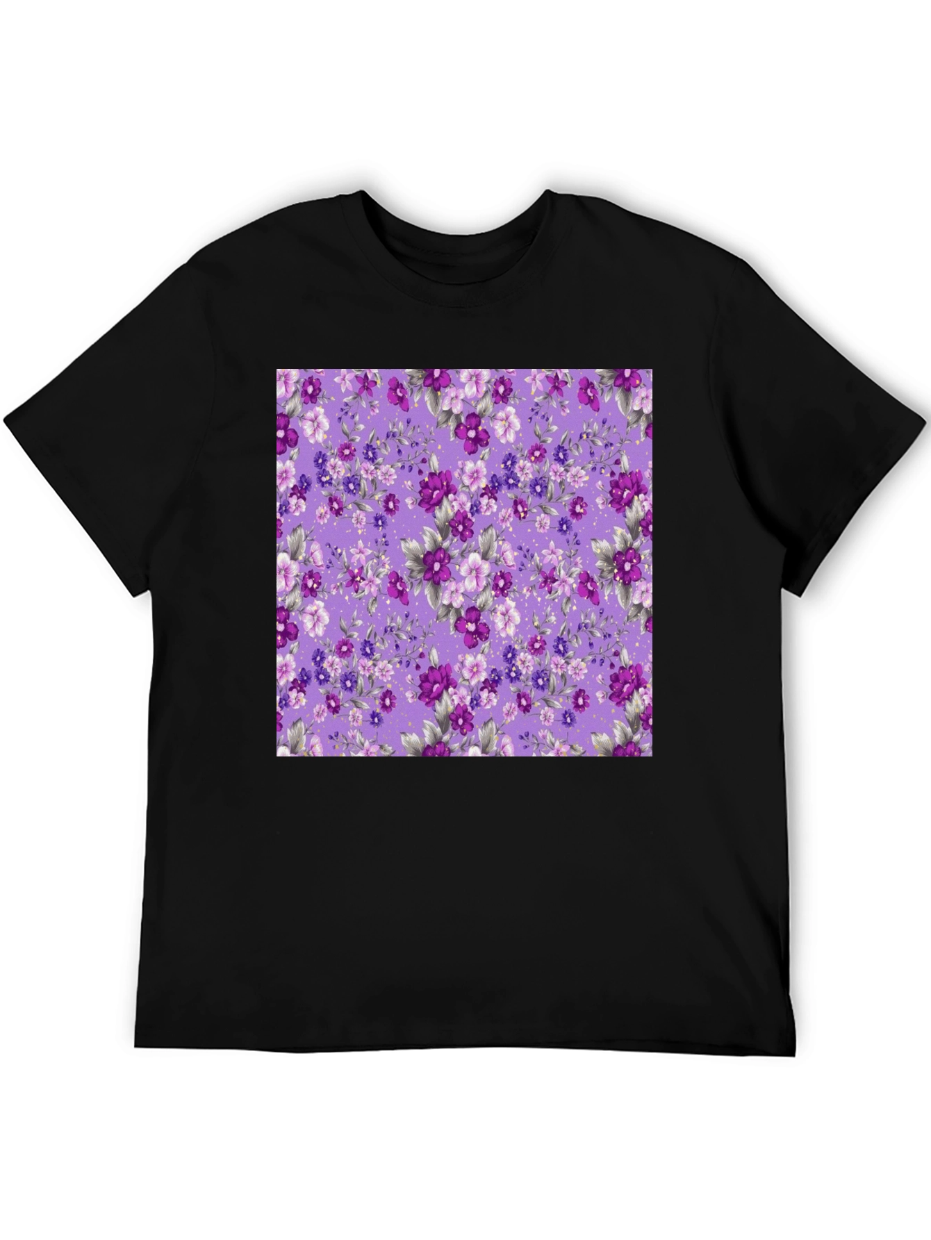 Floral Print Mens T-Shirt