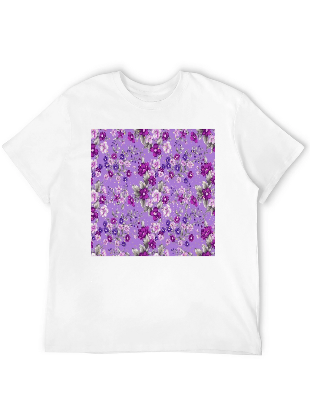 Floral Print Mens T-Shirt