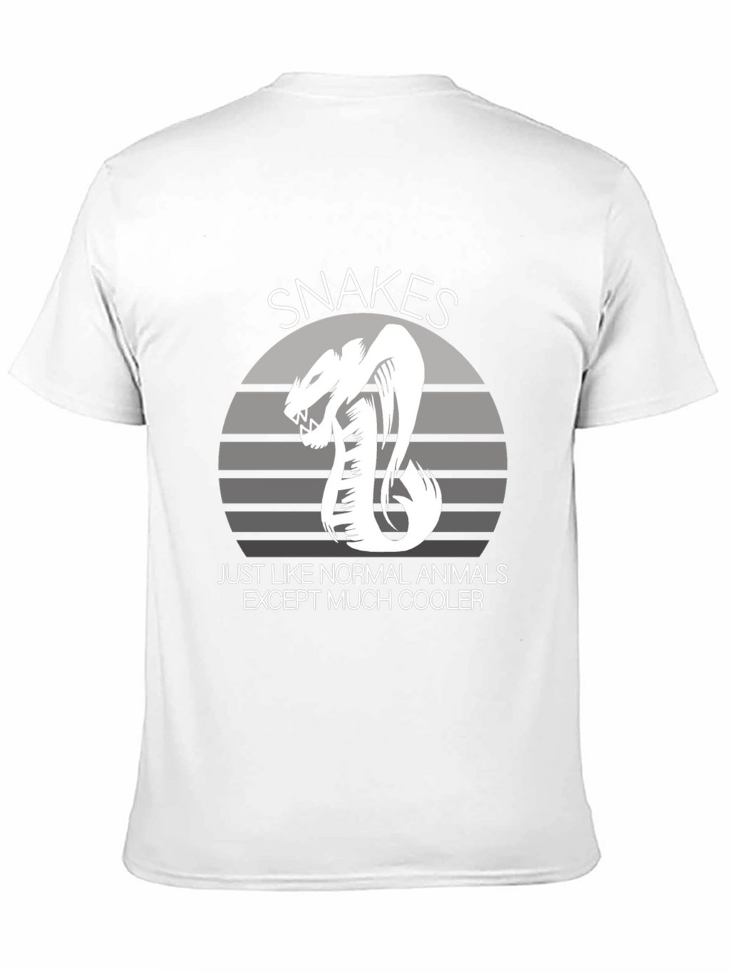 Snakes Cooler Animal Graphic Black T-Shirt