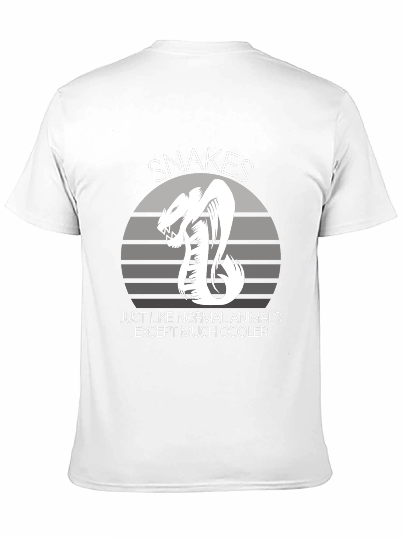 Snakes Cooler Animal Graphic Black T-Shirt