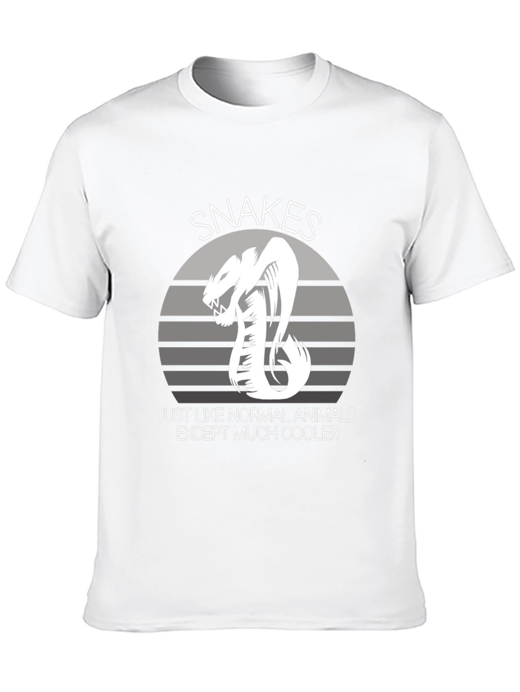 Snakes Cooler Animal Graphic Black T-Shirt