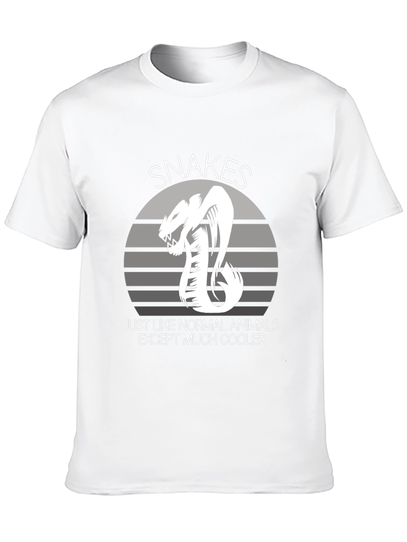Snakes Cooler Animal Graphic Black T-Shirt