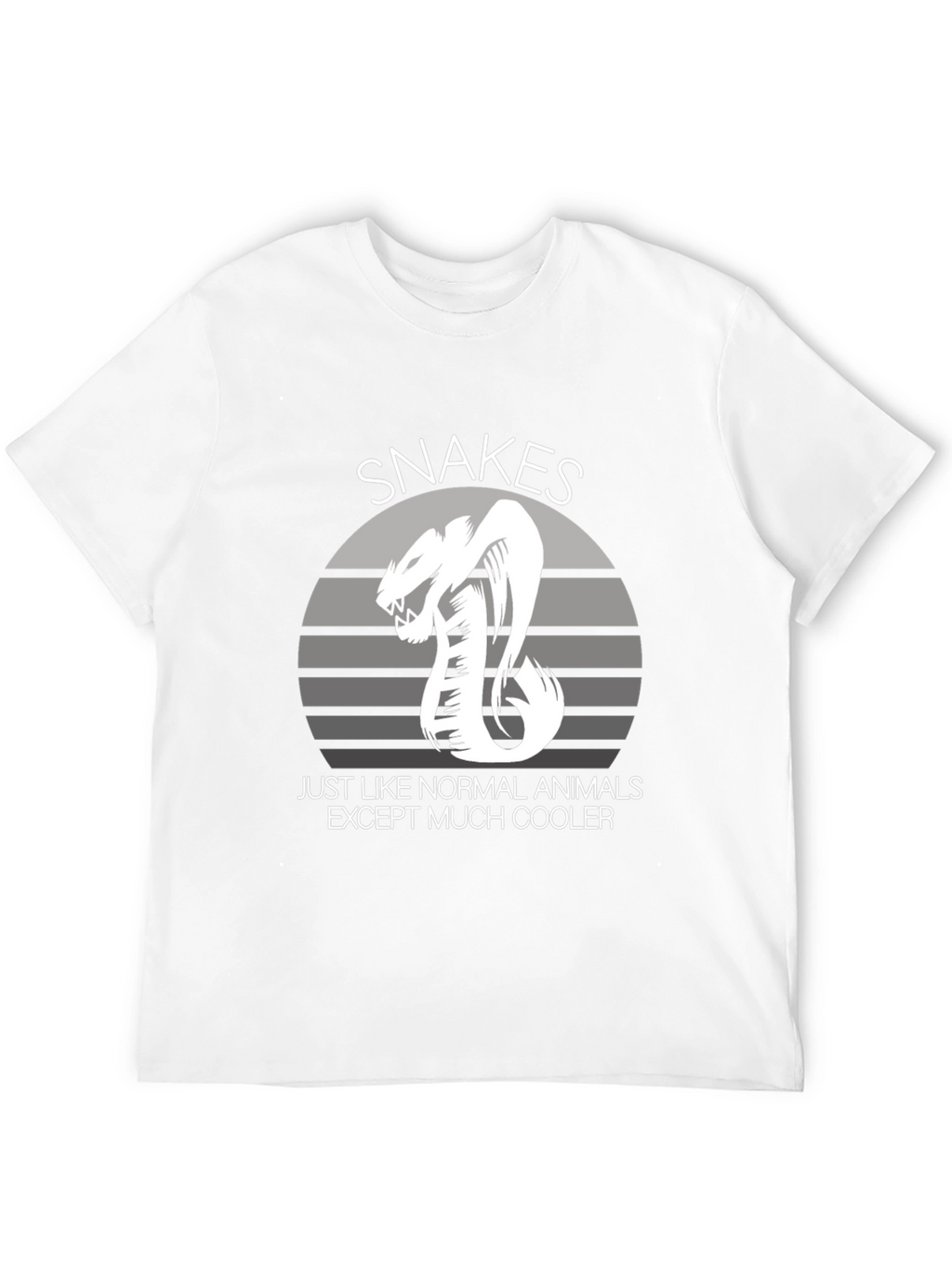 Snakes Cooler Animal Graphic Black T-Shirt