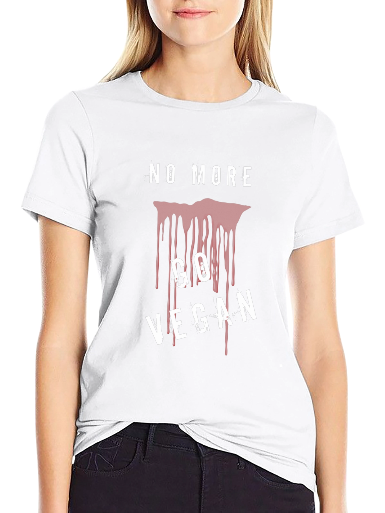 No More Go Vegan T-Shirt Black