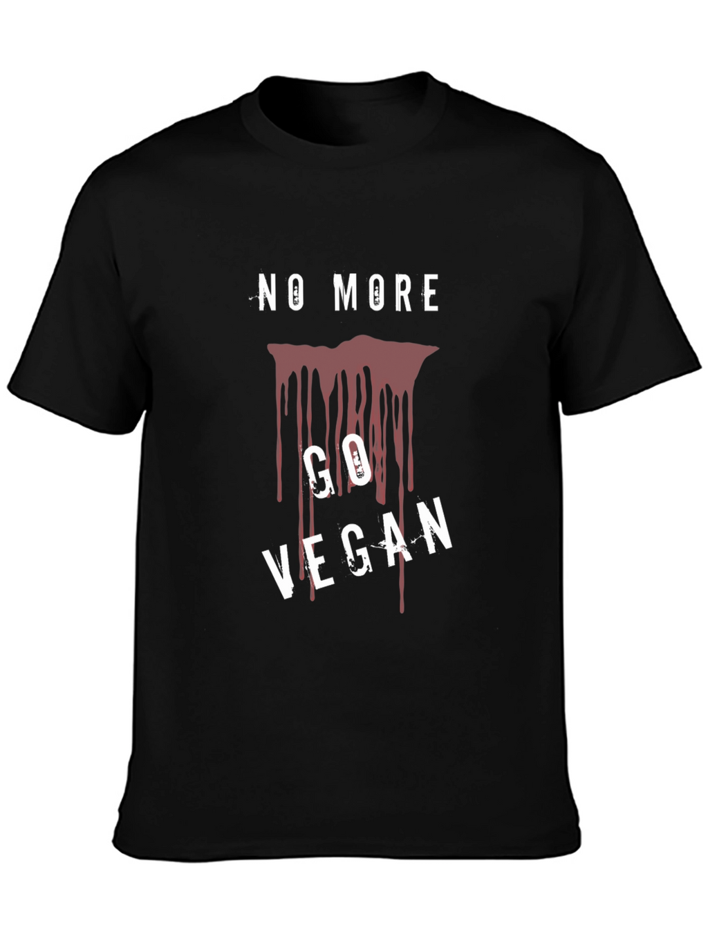 No More Go Vegan T-Shirt Black