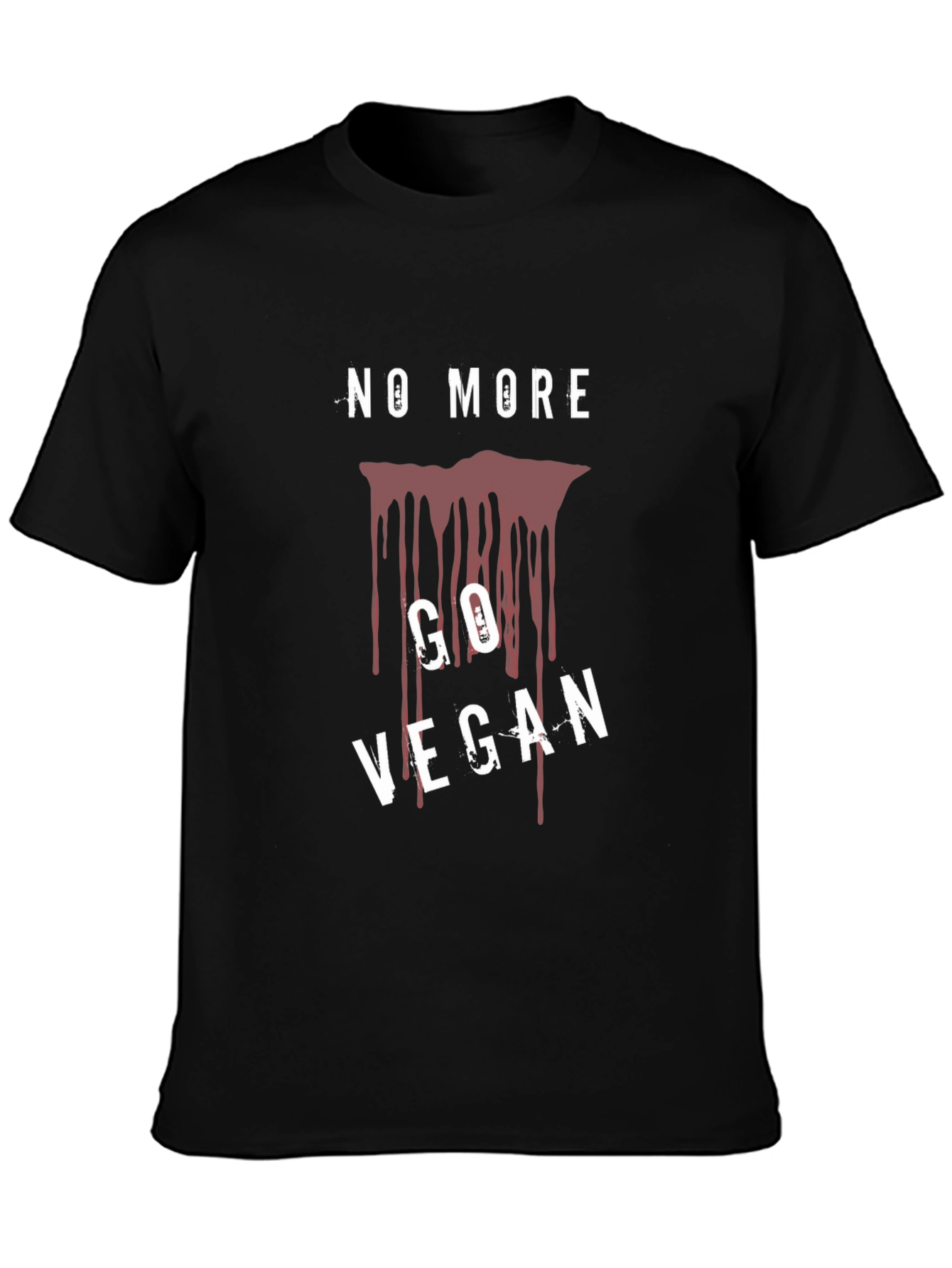 No More Go Vegan T-Shirt Black