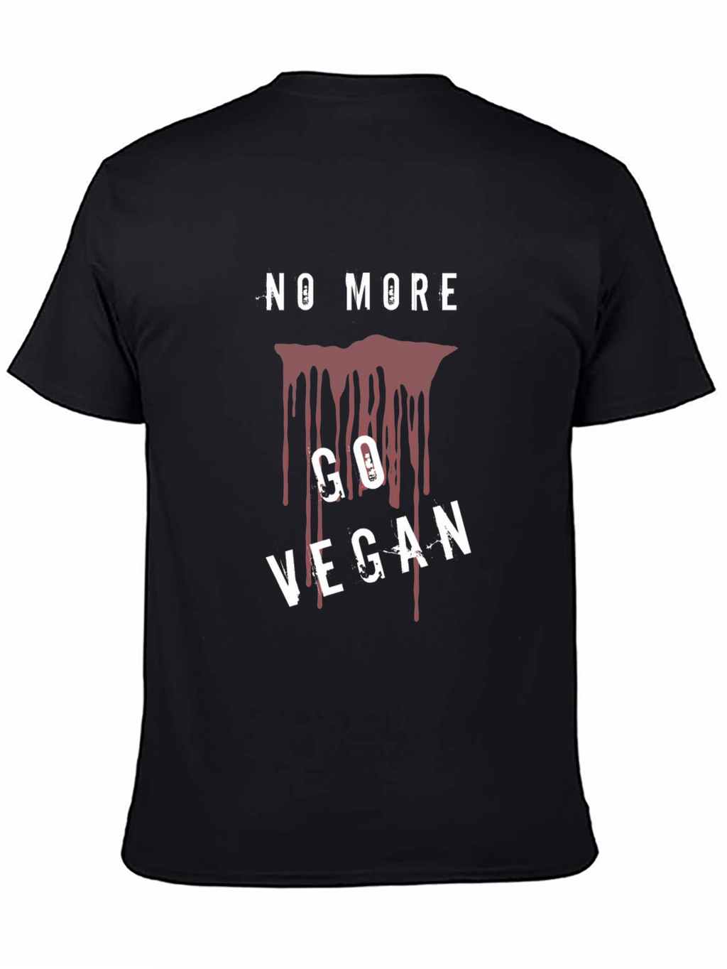 No More Go Vegan T-Shirt Black