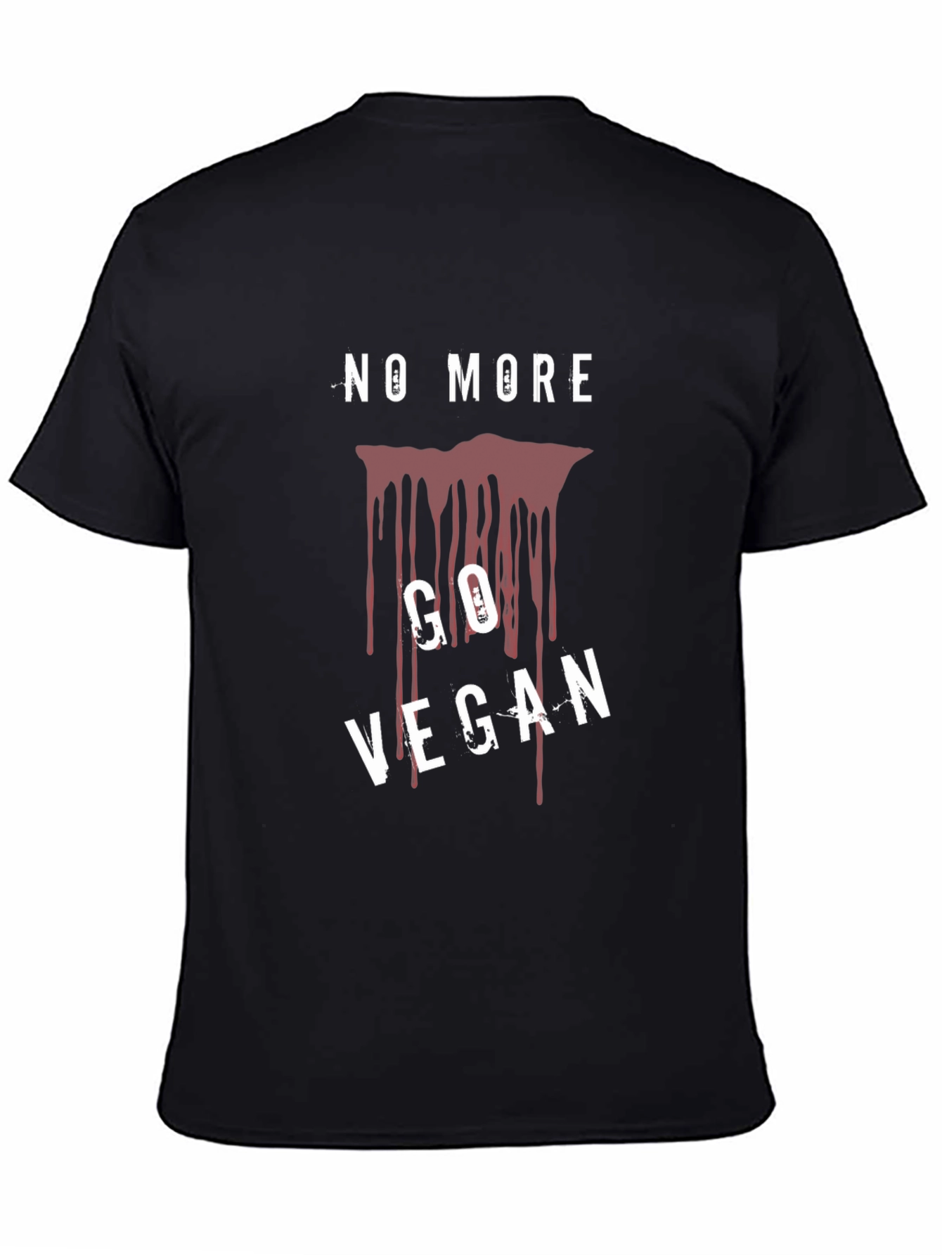 No More Go Vegan T-Shirt Black