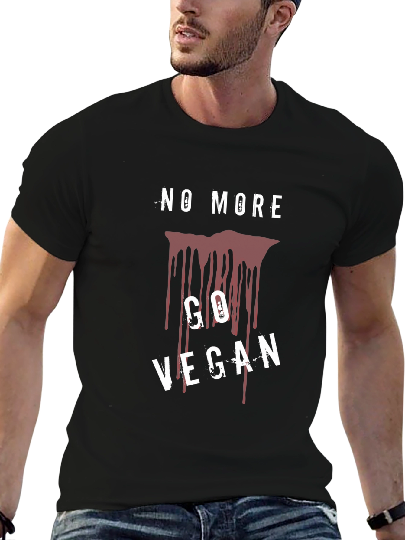 No More Go Vegan T-Shirt Black
