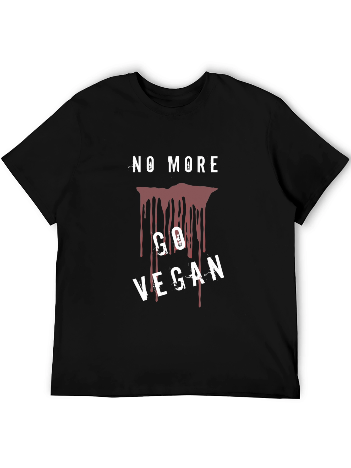 No More Go Vegan T-Shirt Black