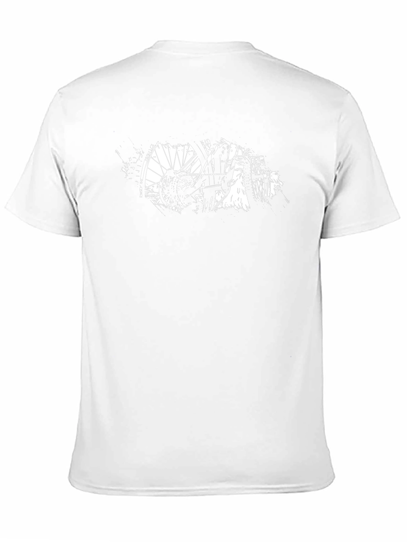 Bike Art Graphic Tee - Black Cotton Blend