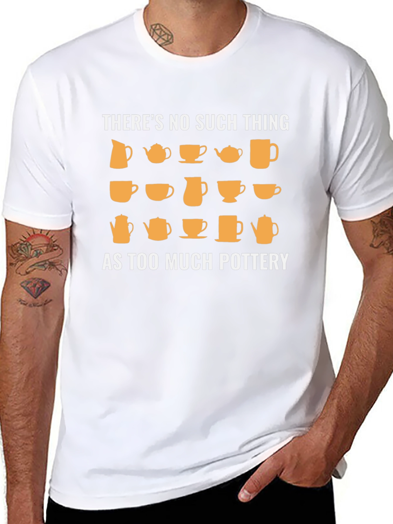 Pottery Lover T-Shirt - Theres No Such Thing As Too Much Pottery